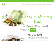 Tablet Screenshot of ontarioayurvedic.com